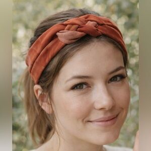 Rust Orange Sailor Knot Headband , Handmade & NWOT